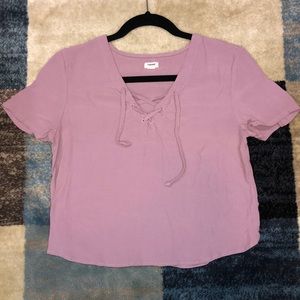 Garage Pink Crop Top